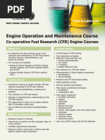 CFR Engine Course Information