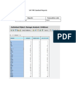 SAP PM Standard Reports