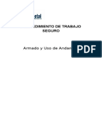 Procedimiento de Trabajo en Armado y Desarmado de Andamios