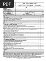 Vwa Traffic MGT Checklist