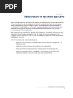 Redaccion Resumen Ejecutivo