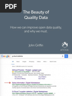 Friday Lunchtime Lecture: The Beauty of Quality Data