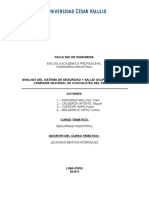 Sistema de Seguridad y Salud Ocupacional de La Empresa Chocolates Winters