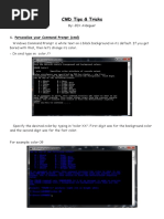 CMD Tips & Tricks: 1. Personalize Your Command Prompt (CMD)