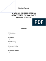 A Study On Marketing Strategies of Colgate Palmolive LTD