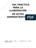 Manual Practico para La Elaboración de Actas