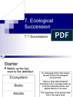 Succession Edexcel Biology