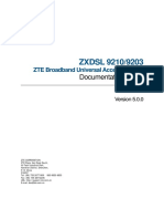 ZXDSL 92109203 (V5.0.0) Documentation Guide