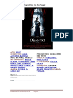 Actividades Película "El Orfanato"