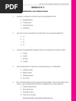 Ensayo #5 de Ciencias Naturales 8°