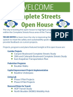 April 21 Complete Streets Open House