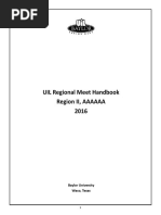 2016 UIL Handbook - Region II 6A 