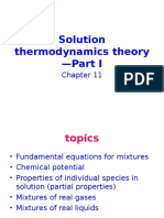 Solution Thermodynamics Theory-Ch 11