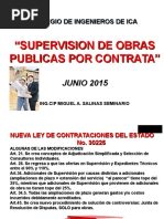 Supervision de Obra Cip Ica Junio 2015