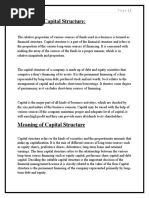 Concept of Capital Structure