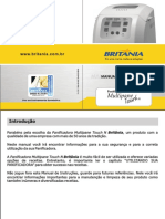 Manual Panificadora Multipane Touch N Britânia