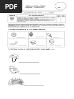 Prueba Especial de Lenguaje Unidad 3 Semestre 2 Primero Baísico 2015