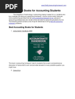 Best Accounting Books For Students