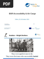 BSR Accessibility & Air Cargo: Tallinn, 15 - 16 October 2013