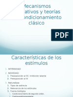 Mecanismos Asociativos y Teorías Del Condicionamiento Clásico.