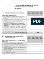 Questionnaire Satisfaction Client