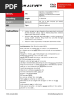 Classroom Activity: Iesol Reading