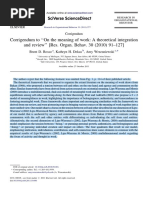 Corrigendum To On The Meaning of Work - A Theoretical Integration and Review - Rosso - Dekas - Wrzesniewski - 2010