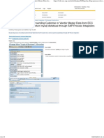 Step by Step Process For Sending Customer or Vendor Master Data From ECC System To An External System Mysql Database Through SAP Process Integration