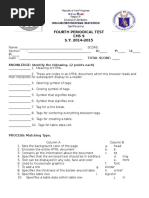 4th Periodical Test - CHS9