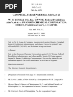 Campbell v. WH Long & Co., 281 U.S. 610 (1930)