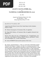 Allen Calculators, Inc. v. National Cash Register Co., 322 U.S. 137 (1944)