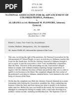 NAACP v. Alabama Ex Rel. Flowers, 377 U.S. 288 (1964)