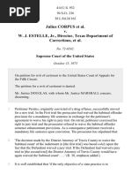 Julius Corpus v. W. J. Estelle, JR., Director, Texas Department of Corrections, 414 U.S. 932 (1973)