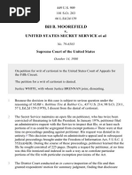 Bill B. Moorefield v. United States Secret Service, 449 U.S. 909 (1980)