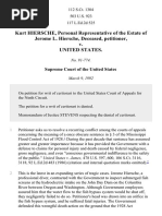 Kurt Hiersche, Personal Representative of The Estate of Jerome L. Hiersche, Deceased v. United States, 503 U.S. 923 (1992)