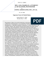 Illinois Ex Rel. Lisa Madigan, Attorney General of Illinois v. Telemarketing Associates, Inc., 538 U.S. 1 (2003)