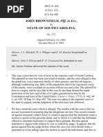 Brownfield v. South Carolina, 189 U.S. 426 (1903)