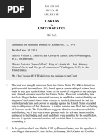 Cartas v. United States, 250 U.S. 545 (1919)