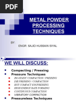 Metal Powder Processing Techniques