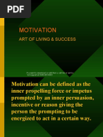 Motivation: Art of Living & Success