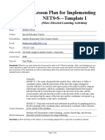 Lesson Plan For Implementing NETS - S-Template I: (More Directed Learning Activities)