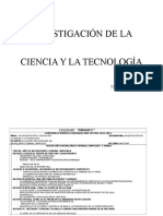 Investigación de La Ciencia y La Tecnología