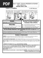 Jan 09 W08 Agenda