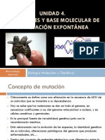 CLASE 13 - Mutaciones Genéticas - Genes Mutadores y Antimutadores, Etc...