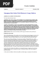 Managing Otitis Media With Effusion in Young Children: Practice Guideline