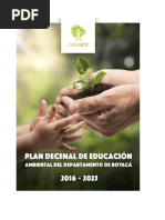 Plan Decenal de Educacin Ambiental Departamento de Boyac 2016-2025