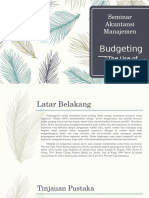 Seminar Akuntansi Manajemen Budgeting