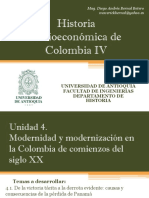 Unidad 4 Modernidad y Modernización en La Colombia de Comienzos Del Siglo XX