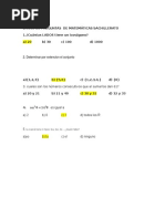 Banco de Preguntas de Matemáticas Bachillerato