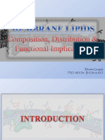 Biochemistry of Membrane Lipids